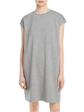 Eileen Fisher Boxy T-Shirt Dress | Women’s Size Medium | 100% Organic Cotton